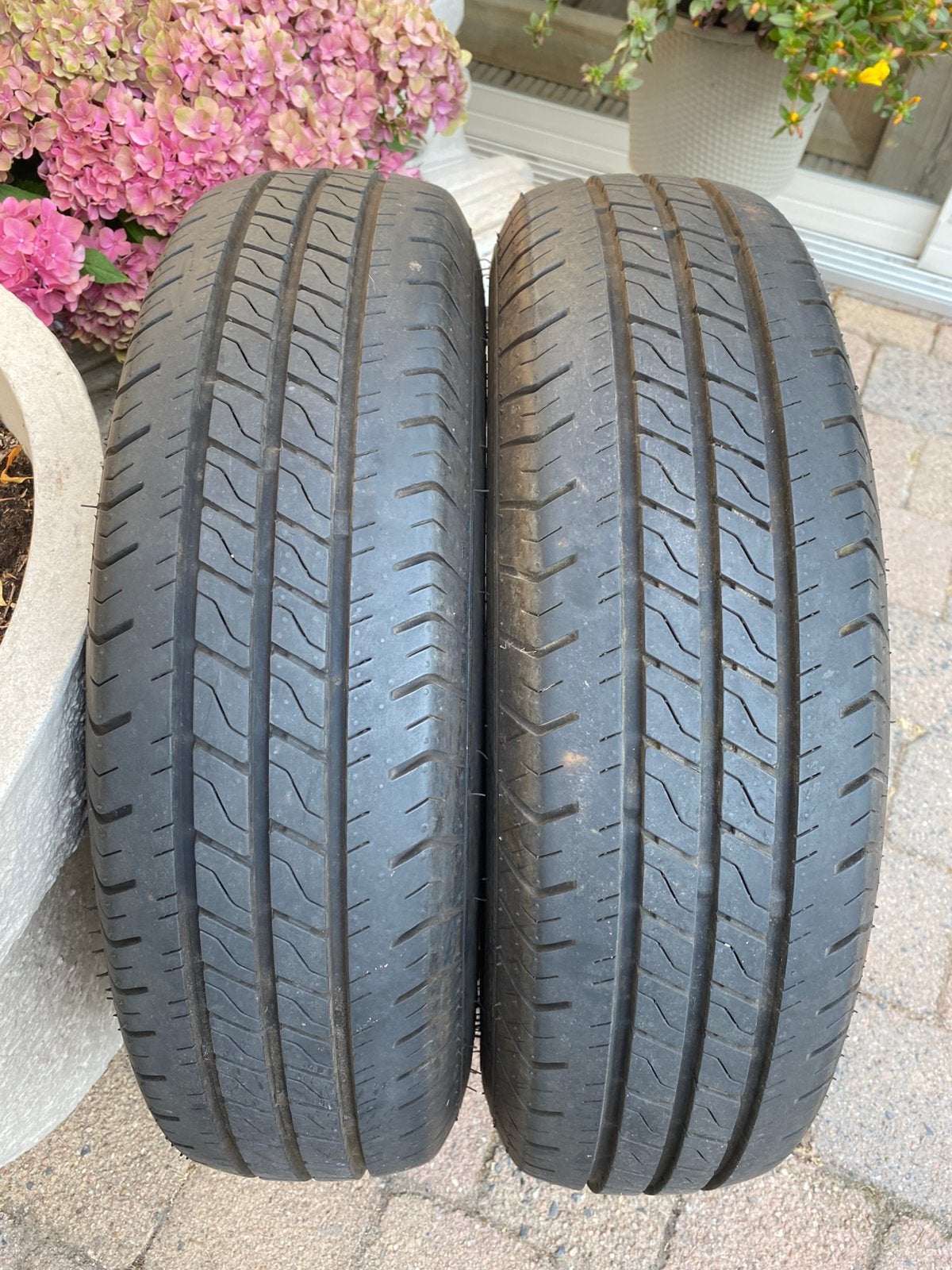 Aanhangwagen banden maat 165R13C, Ophalen, Gebruikt