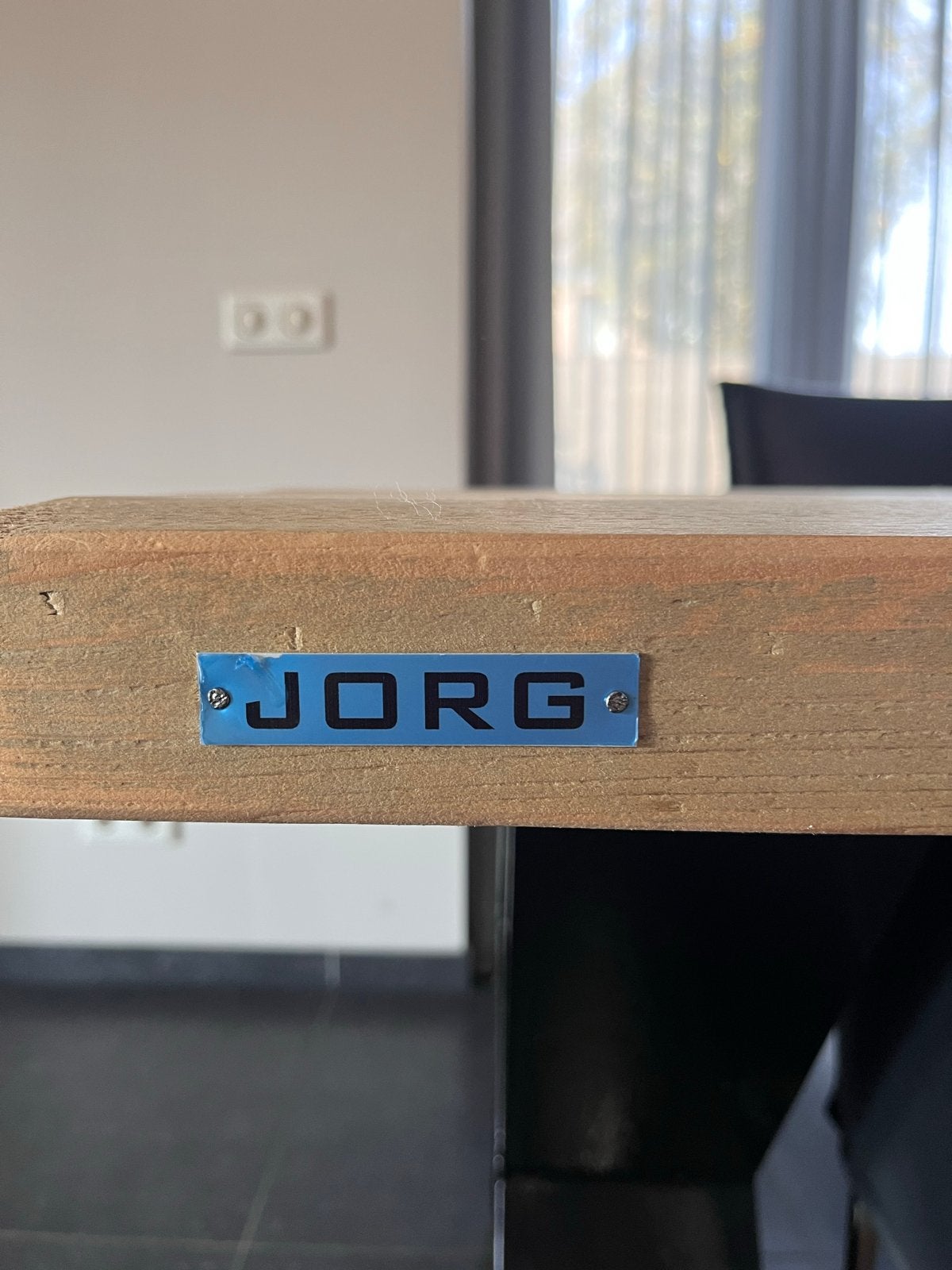 Jorg eettafel met 8 stoelen - robuust en stijlvol, Huis en Inrichting, Tafels | Eettafels, Ophalen, Gebruikt, 100 tot 150 cm, 200 cm of meer