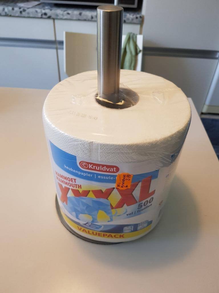 Keuken rol houder design geschikt voor XXXXL Mammoet rol, Overige typen, Nieuw, Ophalen of Verzenden, Metaal