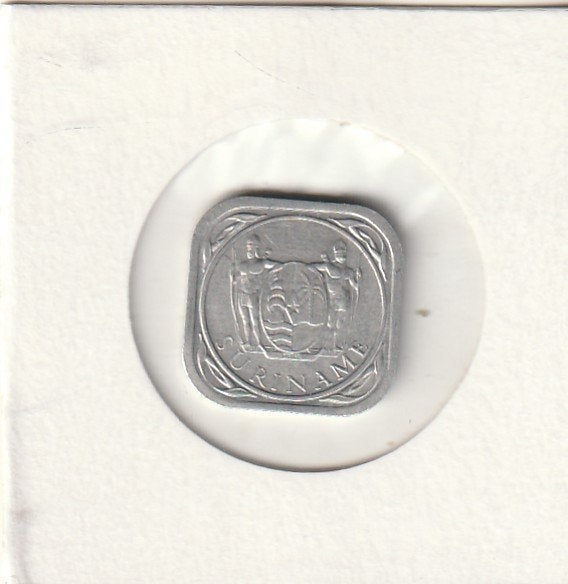 Suriname munten 5 cent 1976, Ophalen of Verzenden, Gebruikt