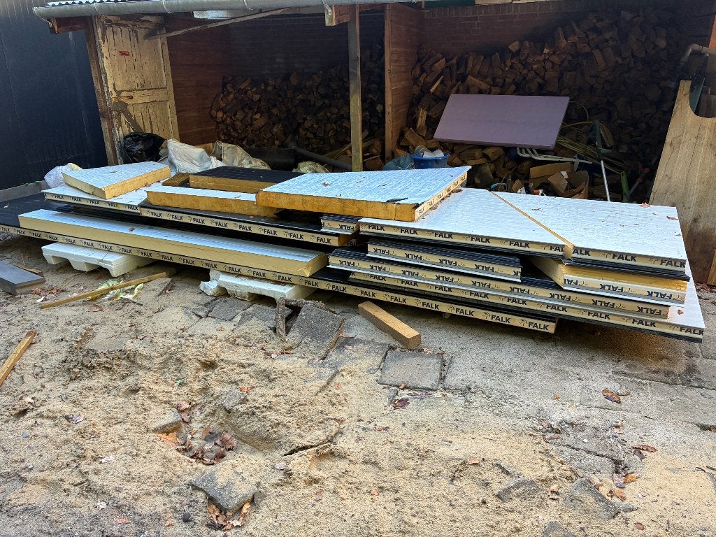 Sandwichpanelen Rest Gratis, Ophalen, Zo goed als nieuw, Overige materialen, 50 tot 100 mm