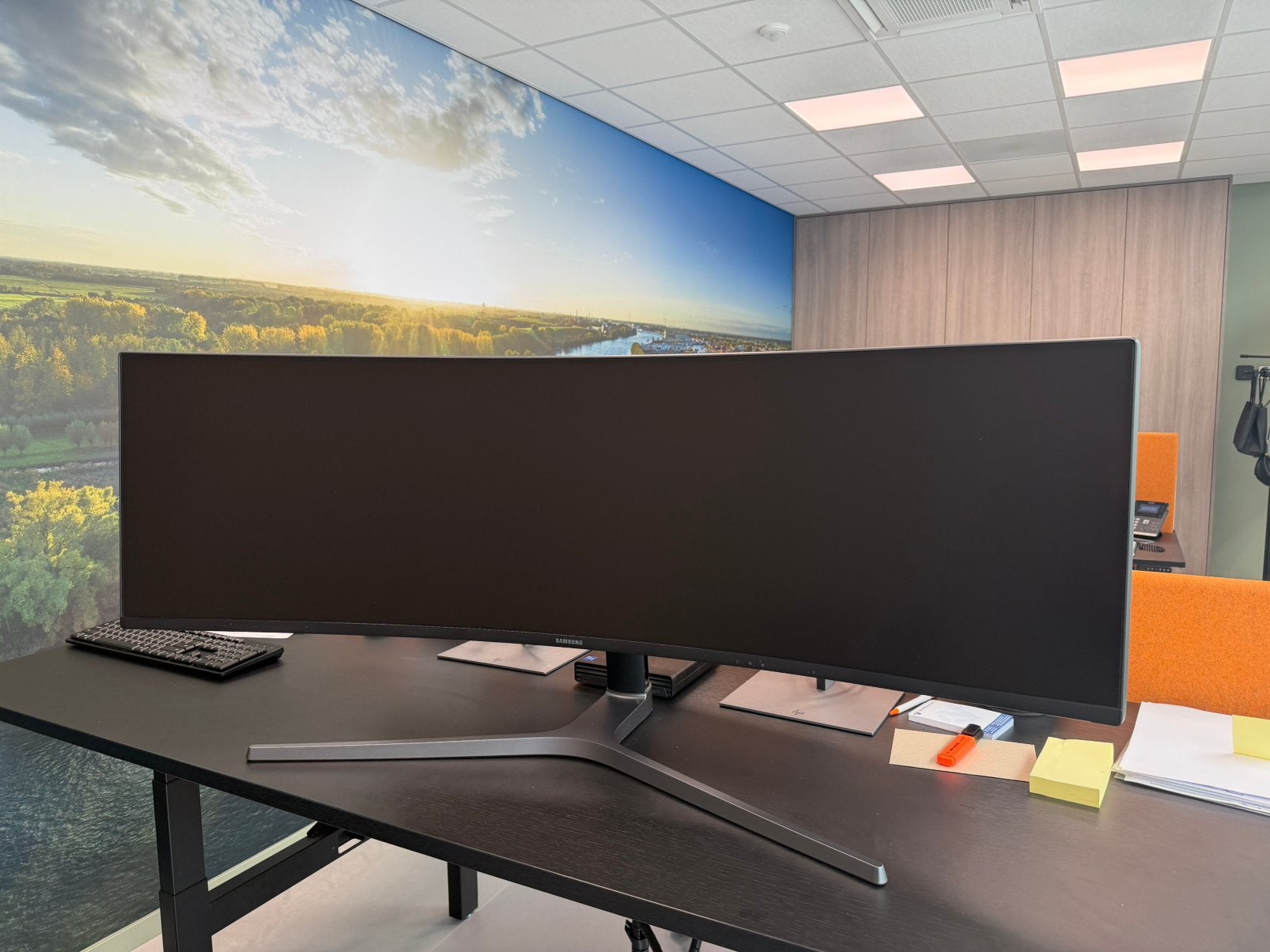 Samsung Odyssey CHG90 Curved Monitor 49 INCH, Zo goed als nieuw, In hoogte verstelbaar, HDMI, Quad HD (2K)
