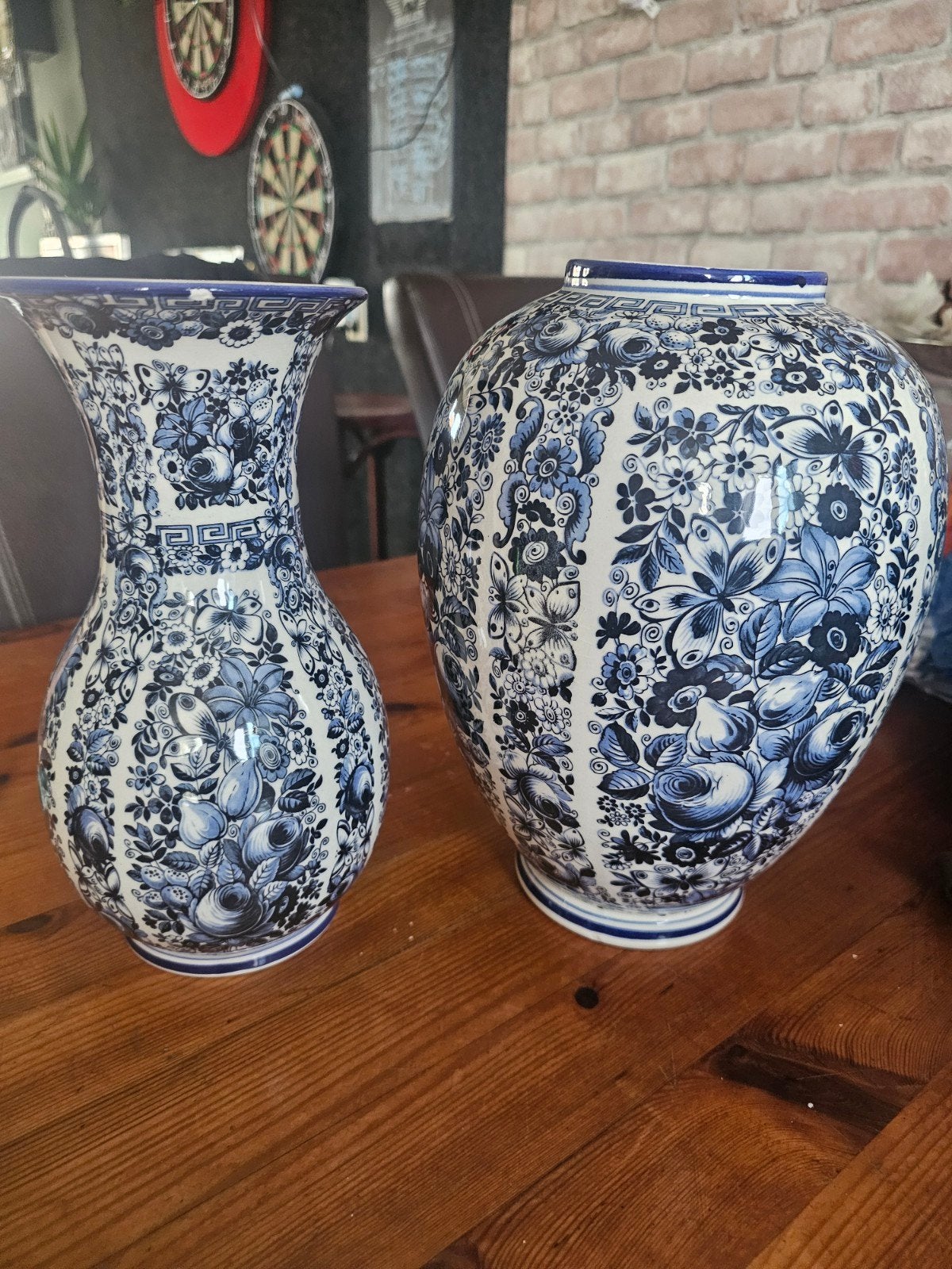 Set van 2 Ardalt Blue Delfia vazen, Made in Italy, Antiek en Kunst, Ophalen of Verzenden