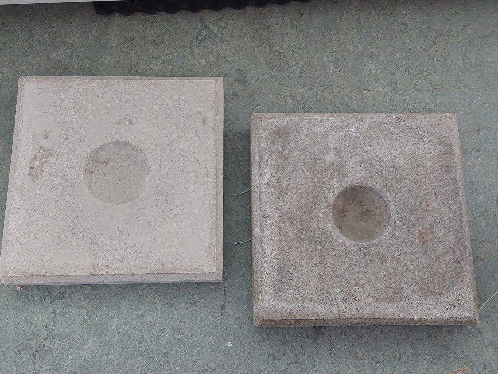 Betontegel  met knikkerkuiltje  met lichte oppervlakteschade, Ophalen, Nieuw, Minder dan 5 m², Beton