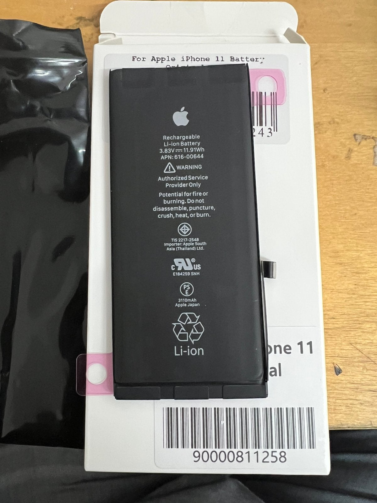 Nieuwe en originele bulkverpakte batterij voor  iPhone 11, Ophalen of Verzenden, Nieuw, Apple iPhone