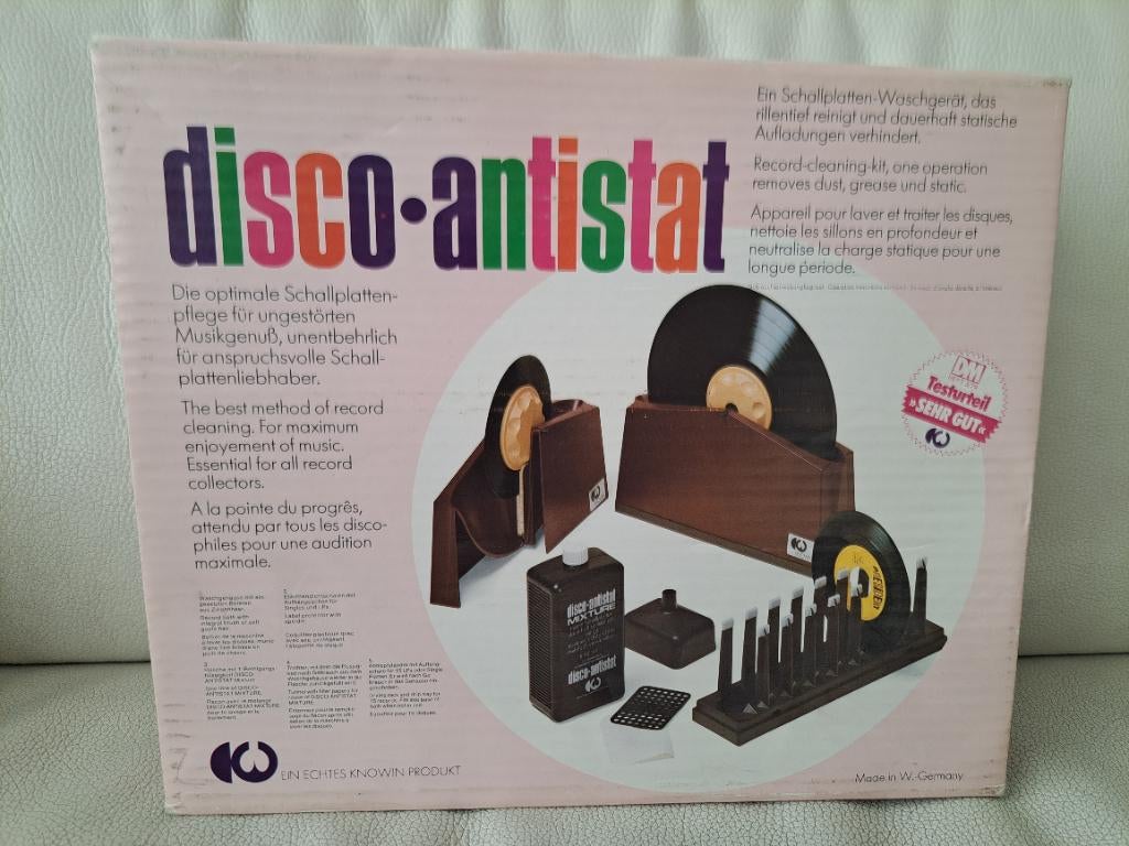 DISCO ANTISTAT platenreiniger, Ophalen of Verzenden, Zo goed als nieuw, Platenspeler-onderdeel, Overige merken