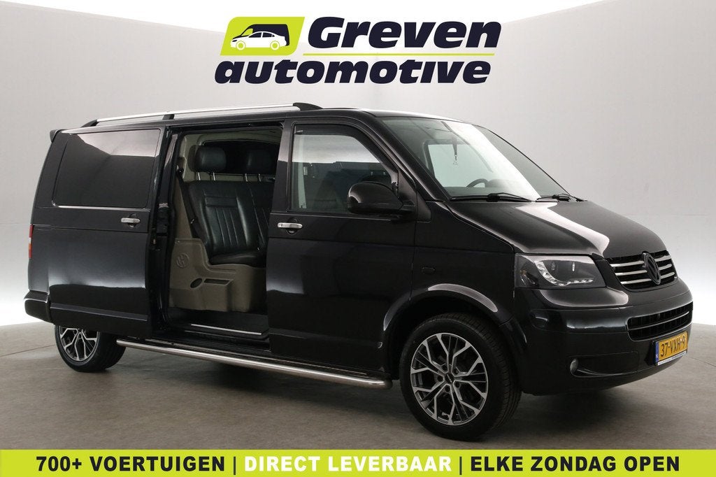 Volkswagen Transporter 2.5 TDI L2H1 175PK | Dubbele Cabine |, Gebruikt, Parkeersensor, Volkswagen, Zwart