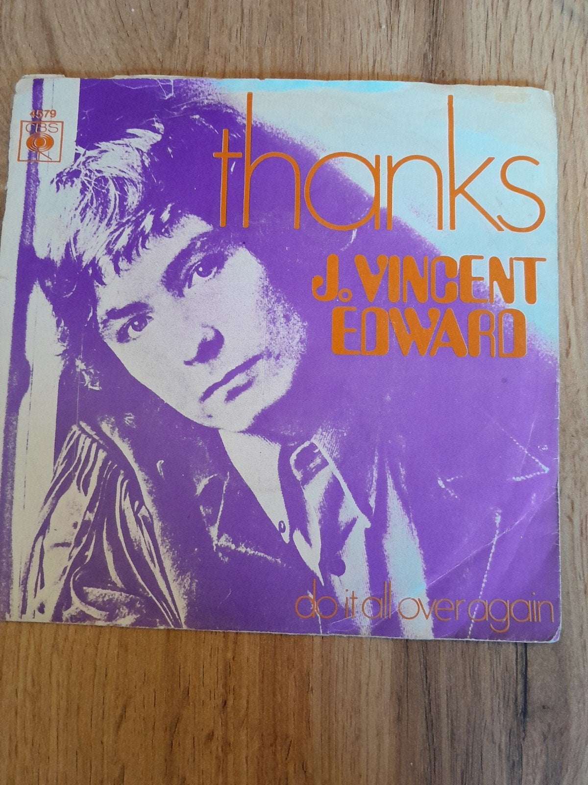 J.vincent edward 7 inch thanks, Ophalen of Verzenden, Zo goed als nieuw, Pop