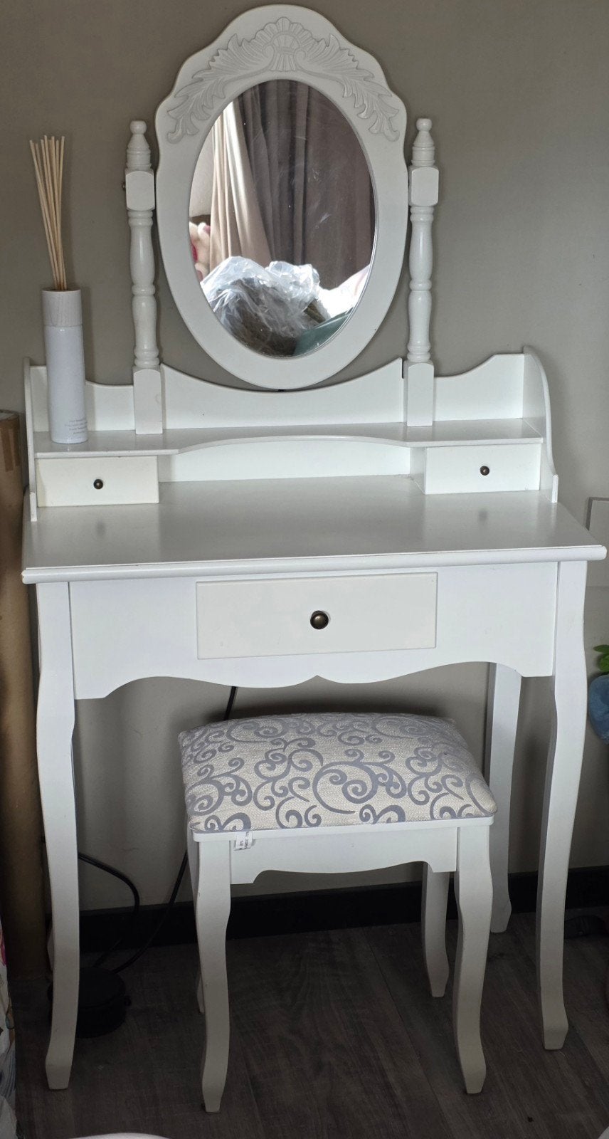 kaptafel met kruk, Ophalen, Zo goed als nieuw, 50 tot 100 cm, Minder dan 100 cm