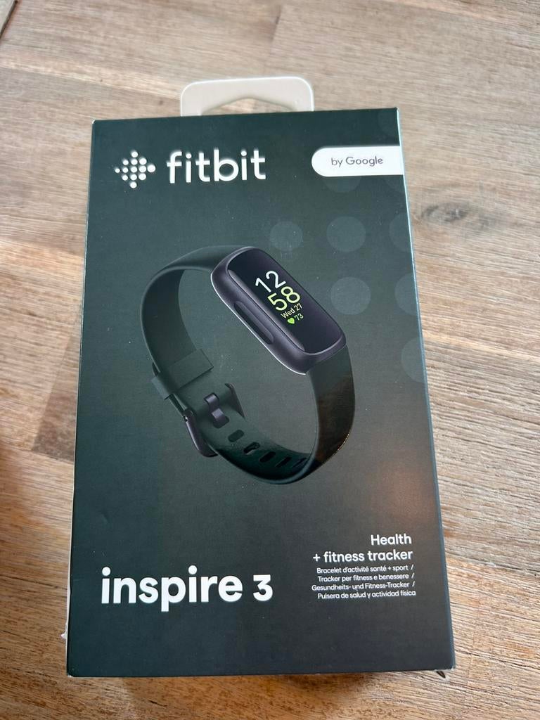 Fitbit Inspire 3 zwart nieuw in doos, Ophalen of Verzenden, Nieuw