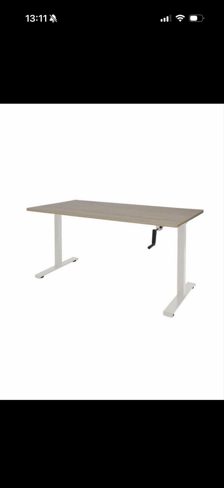 Zit sta bureau Ahrend 180x80 cm, Ophalen, Zit-sta bureau, Hout, Ahrend