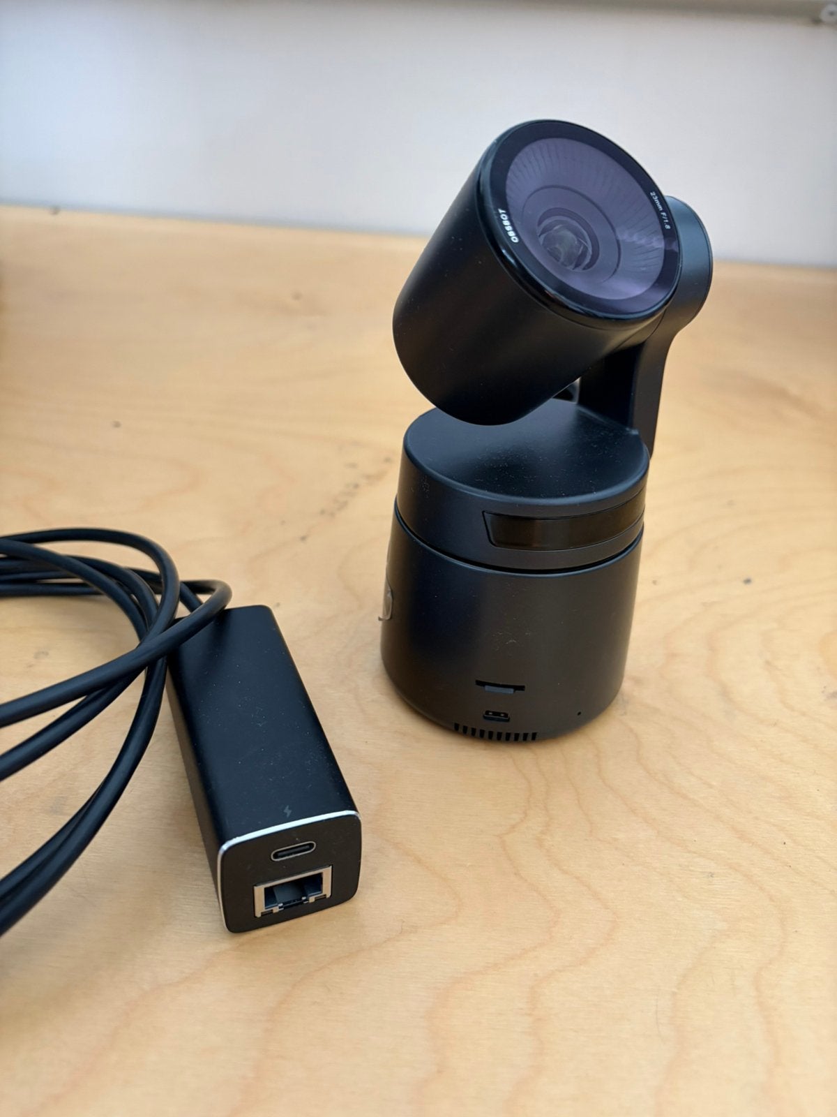 Obsbot Tail Air met NDI licentie en Obsbot Ethernet adapter, Minder dan 8x, Zo goed als nieuw, Geheugenkaart, Camera