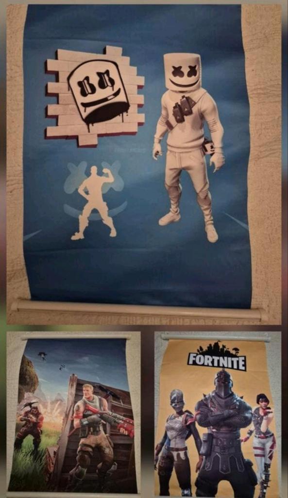 Fortnite wanddecoratie / ophangdoeken p/s, Ophalen of Verzenden