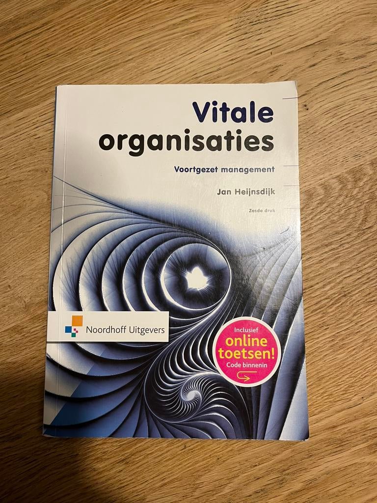 Vitale organisaties, Ophalen of Verzenden, Gelezen, Overige onderwerpen