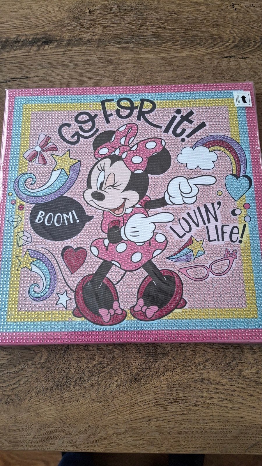 Diamond painting schilderijtje Minny Mouse.Nieuw, Ophalen of Verzenden, Nieuw, Diamond painting