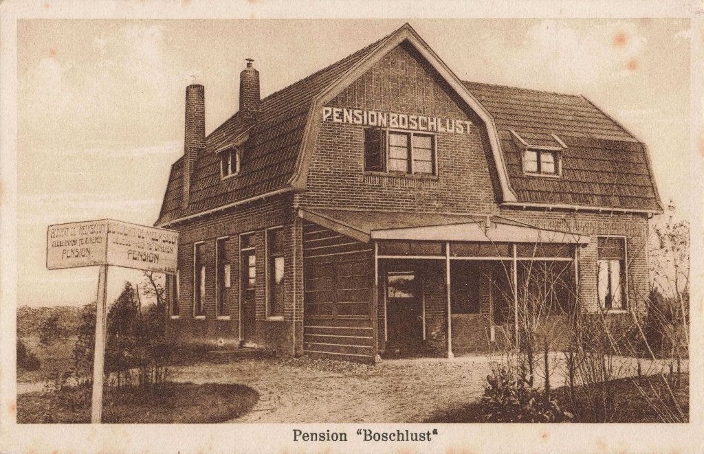 Appelscha Pension Boschlust Melksalon L2813, Ophalen, 1920 tot 1940, Ongelopen, Friesland