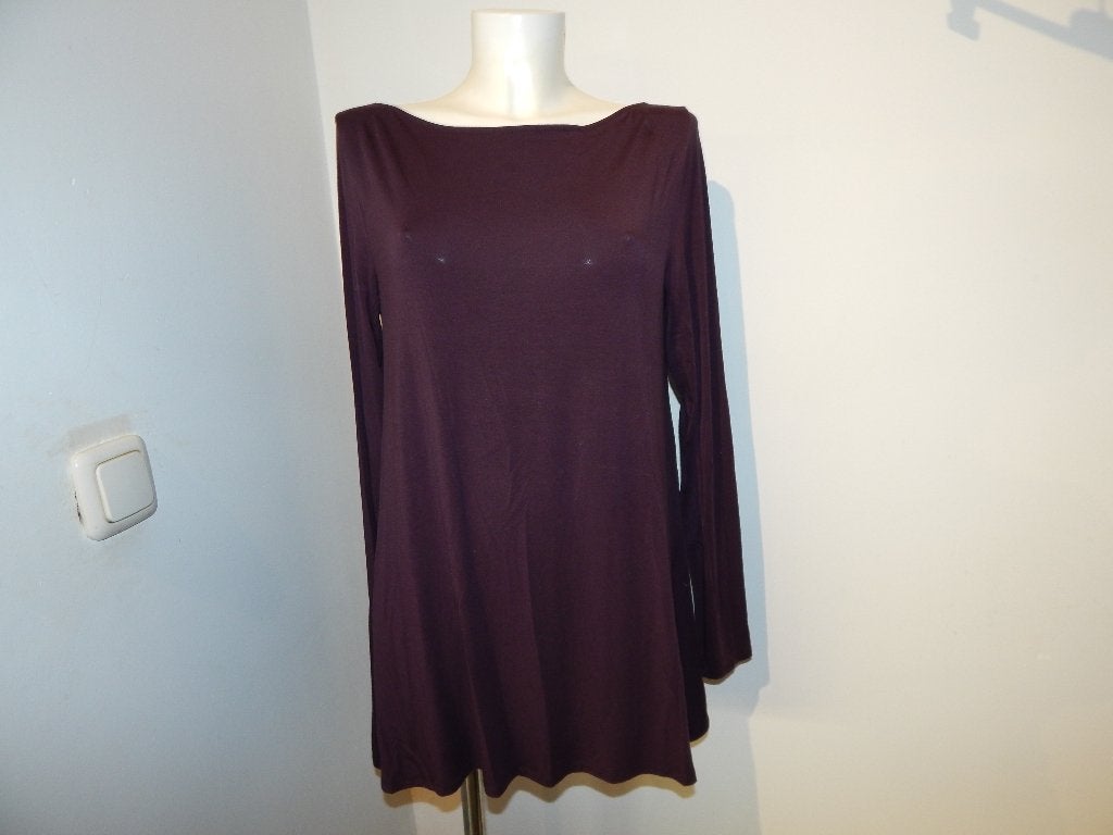 Sarah Pacini aubergine paarse tuniek losse onderkant 4/42, Verzenden, Sarah Pacini, Paars, Maat 42/44 (L)