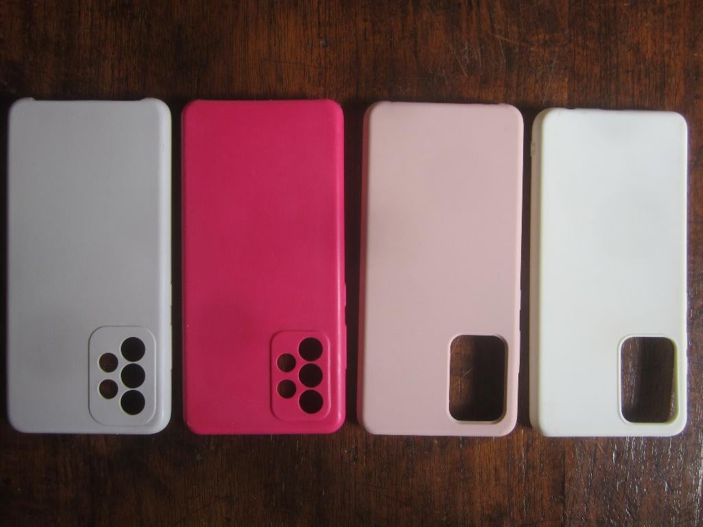 4 telefoonhoesjes Samsung Galaxy A52 5G, Ophalen of Verzenden, Zo goed als nieuw, Overige modellen, Hoesje of Tasje