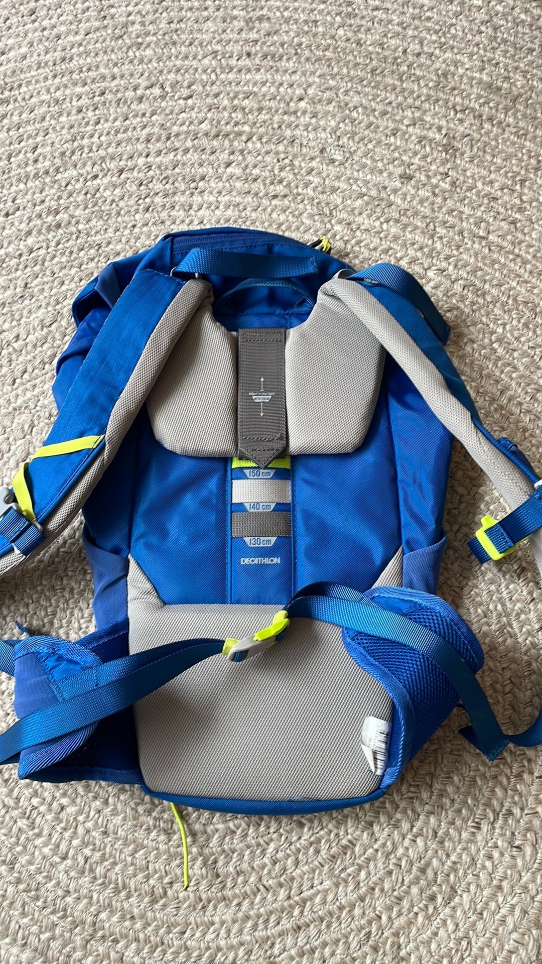 Quechua kinder rugzak 15 liter - lengte maat 130/150 cm., Sieraden, Tassen en Uiterlijk, Tassen | Rugtassen, Ophalen of Verzenden