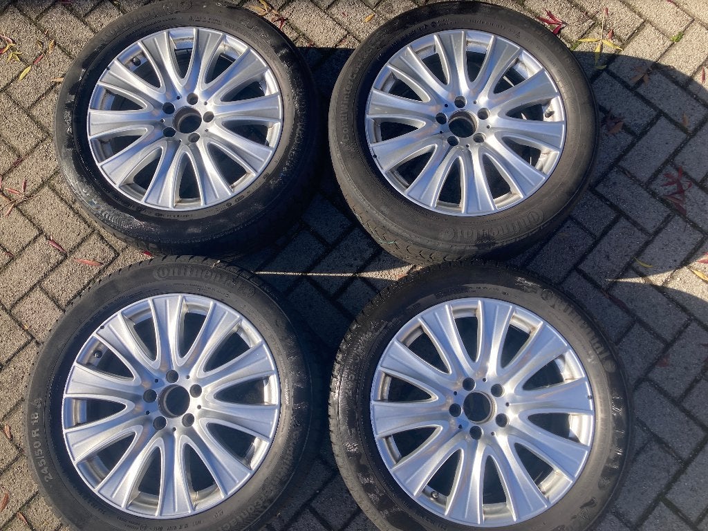 18 inch originele Mercedes velgen met TPMS S-klasse - W222, Ophalen, 18 inch, Velg(en), Winterbanden