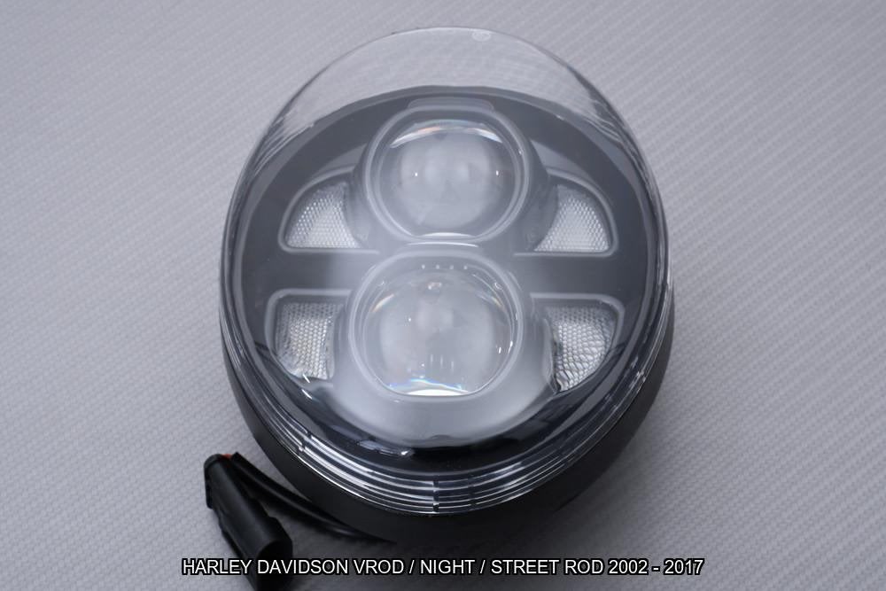 Koplamp / Voorlicht LED AVDB HARLEY DAVIDSON VROD 2002 2017, Motoren, Verzenden, Nieuw