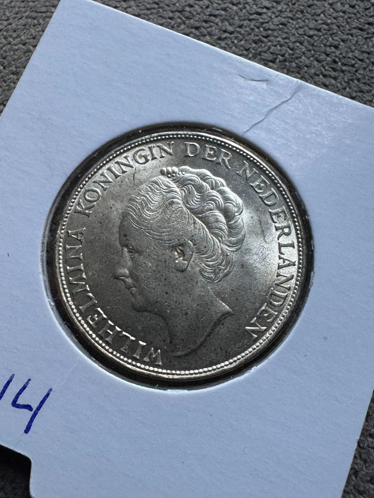 1 Gulden Koningin Wilhelmina 1944, 1 gulden, Zilver, Ophalen of Verzenden, Koningin Wilhelmina
