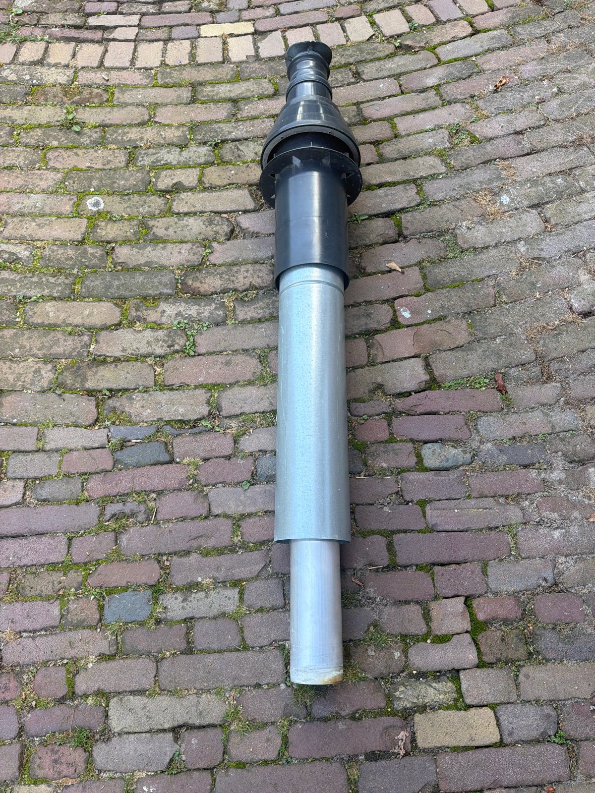 Dakdoorvoer / Afvoerbuis PVC en Aluminium, Doe-het-zelf en Verbouw, Afvoer, Gebruikt, Aluminium, Ophalen of Verzenden