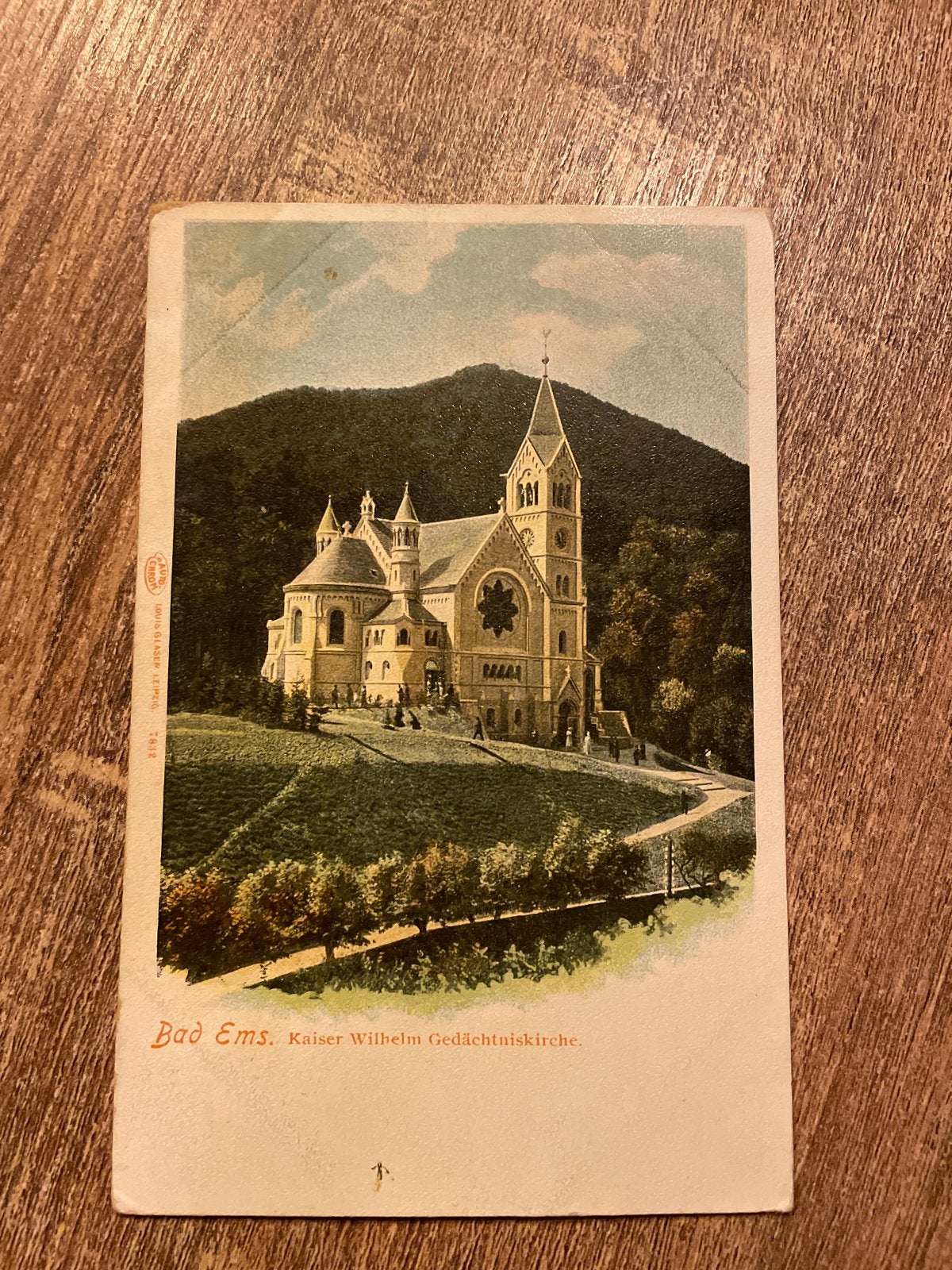 Ansichtkaart Bad Ems. Kaiser Wilhelm Gedächtniskirche, Ophalen of Verzenden, Ongelopen, Duitsland