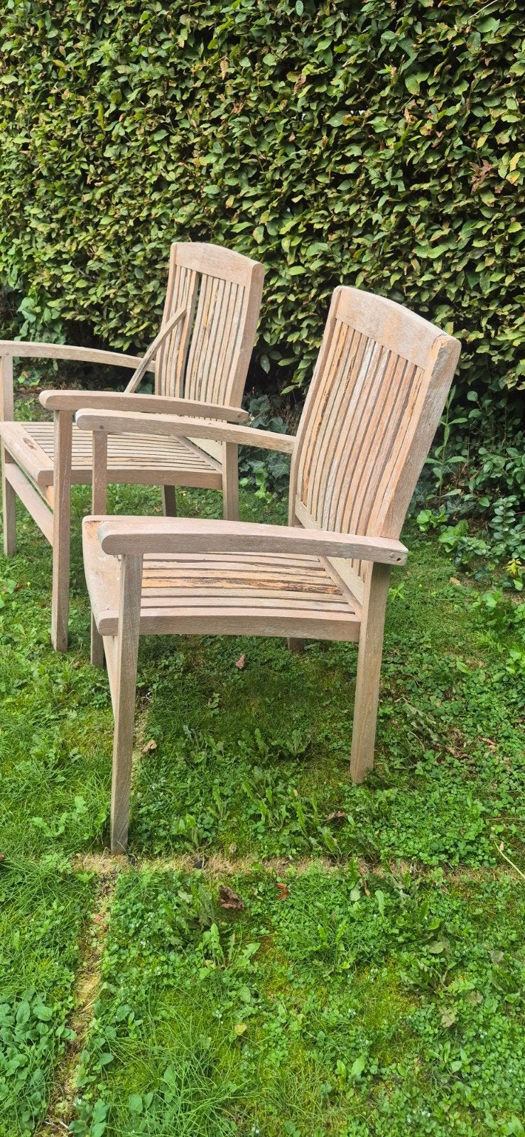 Teak tuinstoelen