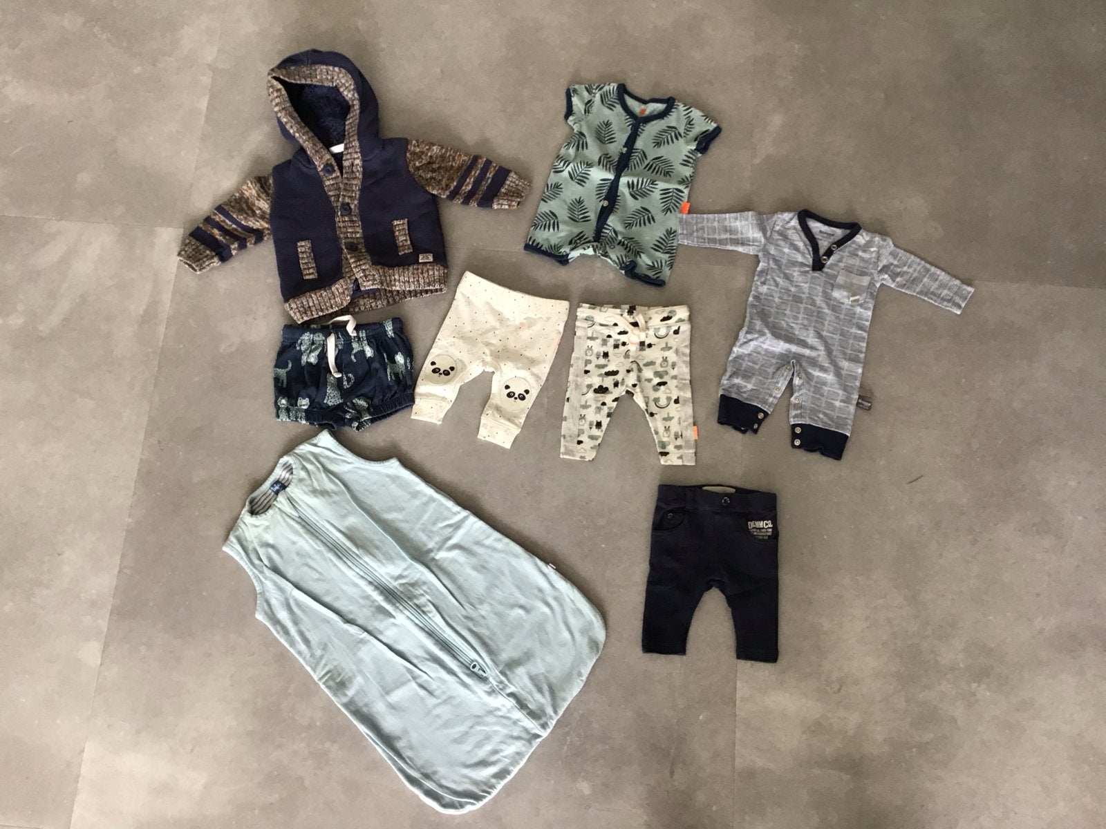 Babykleding pakket maat 50/56 en jasje maat 68, Kinderen en Baby's, Ophalen of Verzenden, Gebruikt, Jongetje of Meisje