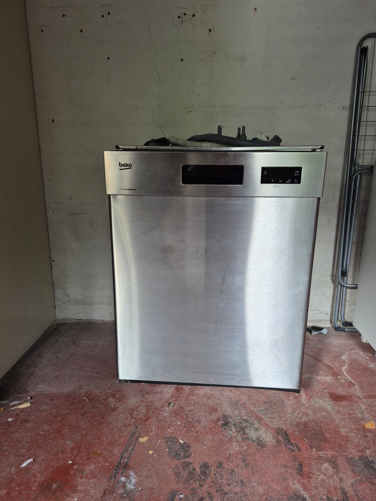 Beko vaatwasser - RVS - inbouw, Ophalen, Gebruikt, 60 cm of meer, Inbouw