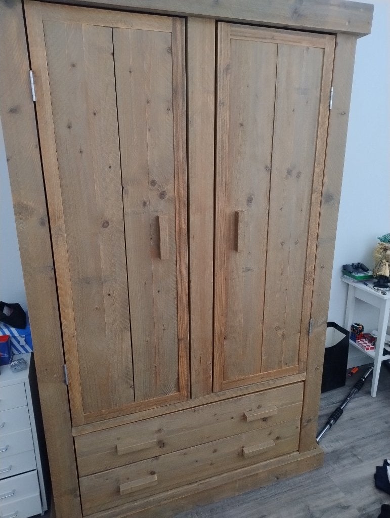 Slaapkamer set, Ophalen, Gebruikt, Eenpersoons, Steigerhout