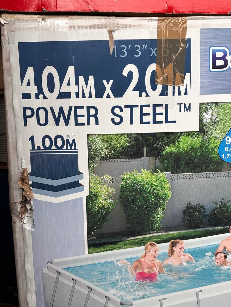 Bestway Power Steel Zwembad 4.04 x 2.01 x 1.00m, Tuin en Terras, Gebruikt, 200 tot 300 cm, 80 tot 120 cm, Ophalen of Verzenden