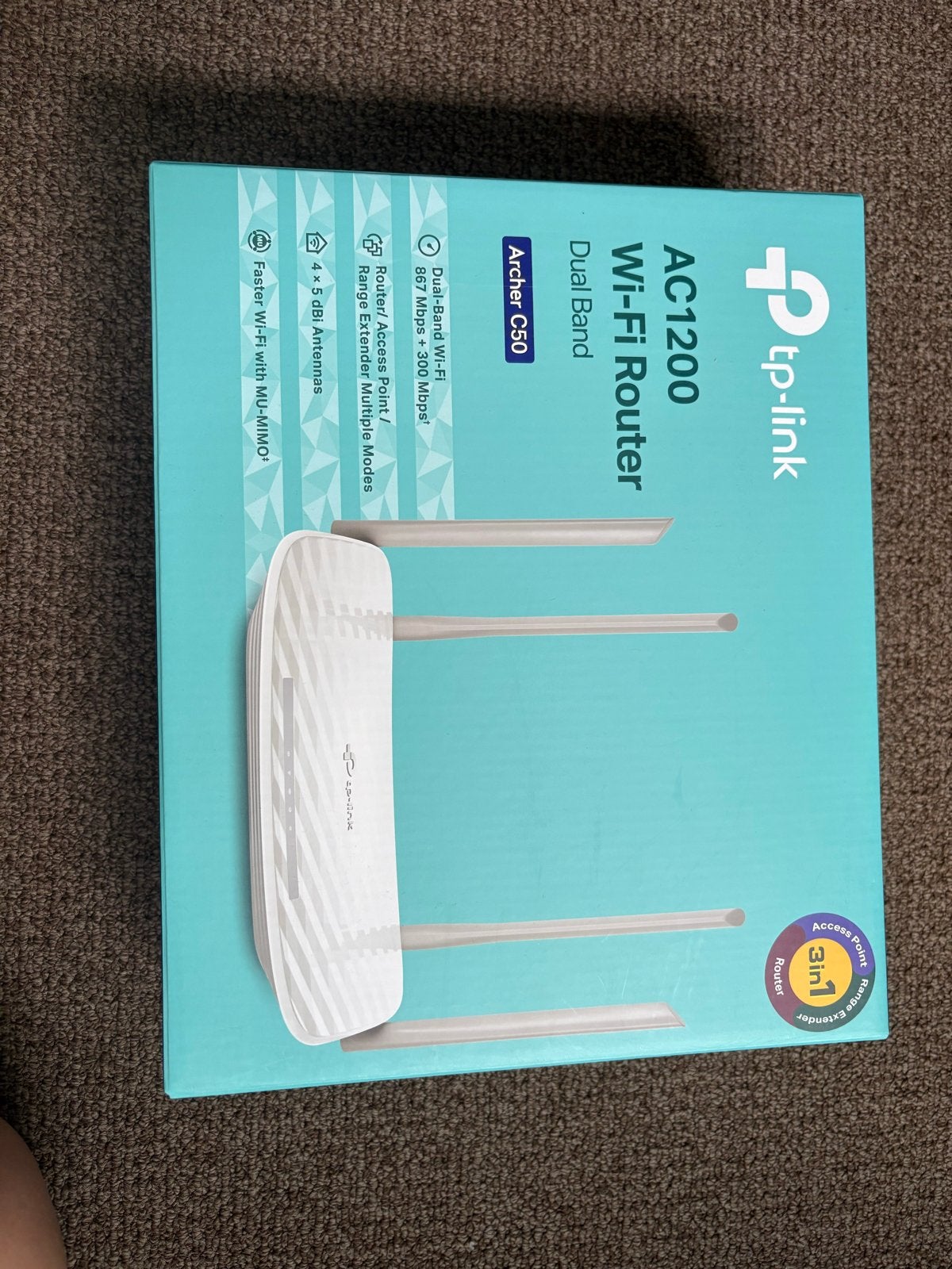 TP-Link AC1200 Wi-Fi Router Archer C50 Dual Band, Ophalen of Verzenden, Gebruikt, Router