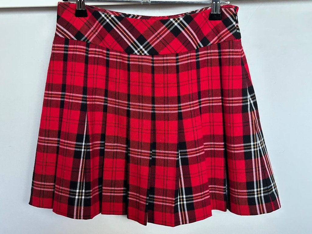 Lindex geruite geplooide rok maat 34, Lindex, Ophalen of Verzenden, Zo goed als nieuw, Maat 34 (XS) of kleiner