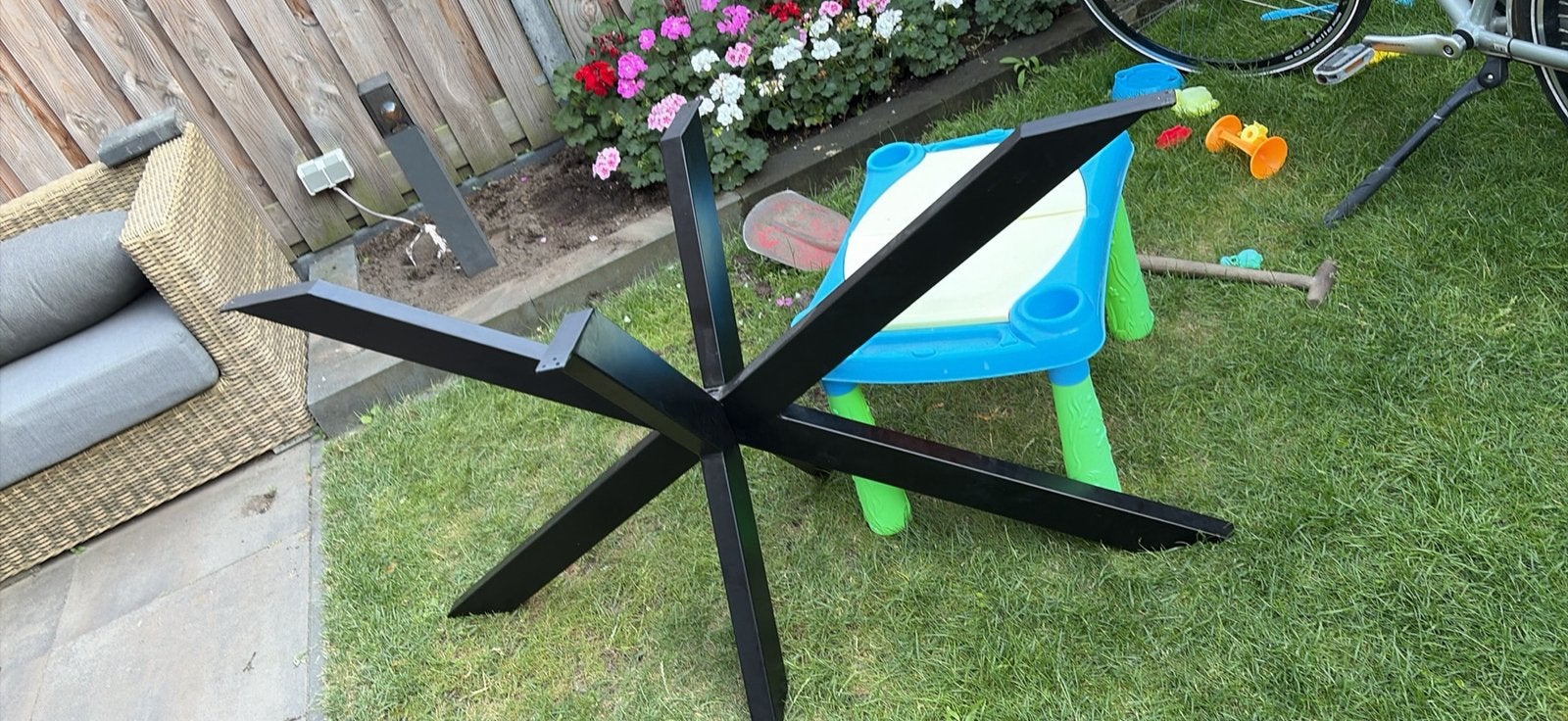Tafelpoot x, Huis en Inrichting, Tafels | Eettafels, Ophalen, Minder dan 50 cm, 50 tot 100 cm, Tot twee personen