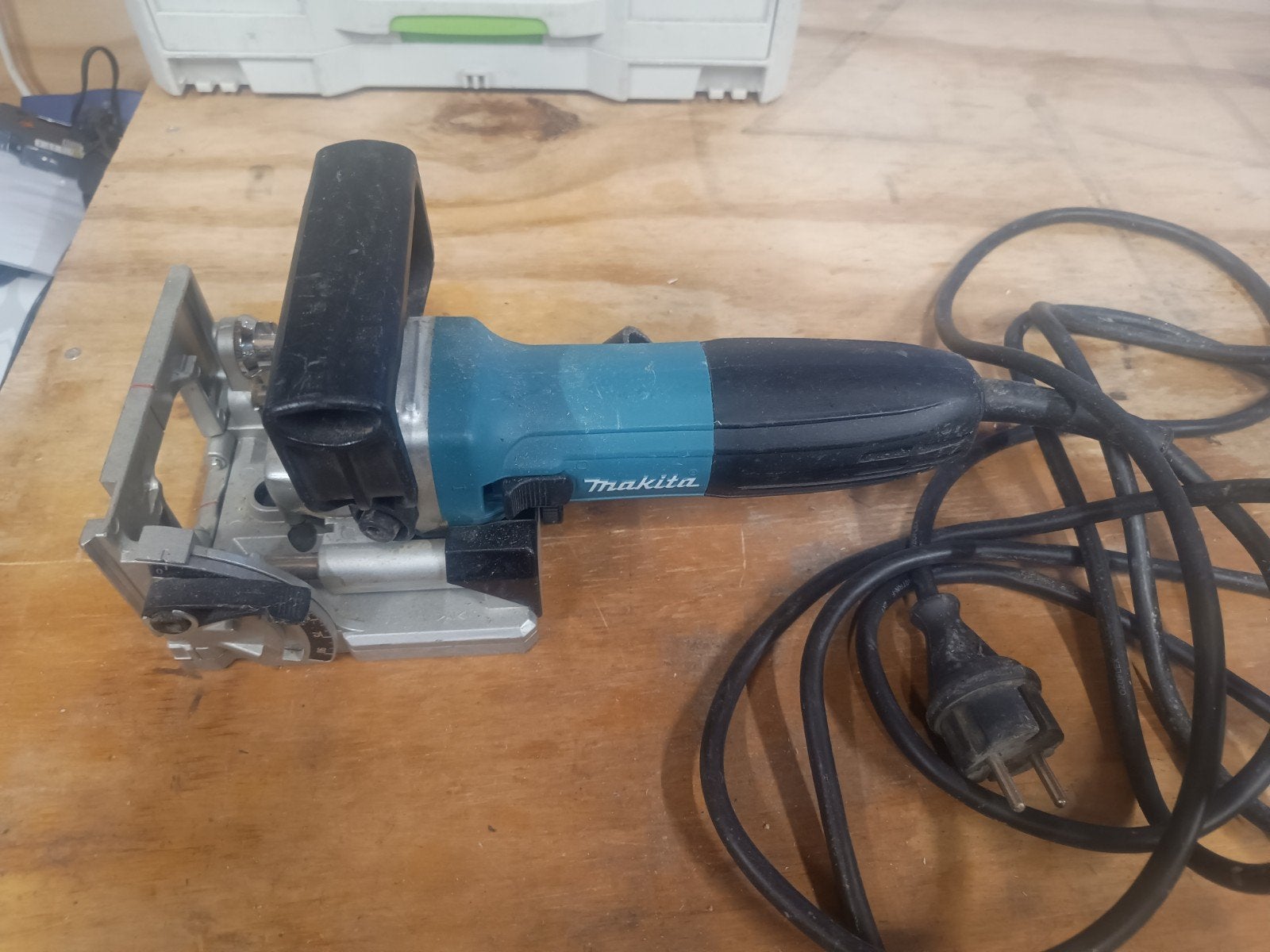Makita PJ7000 Lamellenfrees - Zo goed als nieuw, Doe-het-zelf en Verbouw, Gereedschap | Freesmachines, Lamellenfrees, Ophalen of Verzenden
