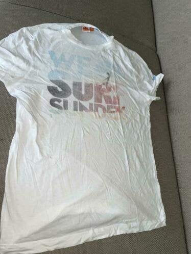 Sundek xs shirt tshirt wit witte, Sundek, Verzenden, Wit, Gedragen