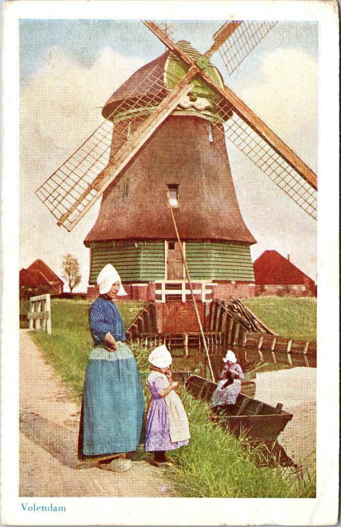 Volendam - Klederdracht (1950), Verzenden, 1940 tot 1960, Gelopen, Noord-Holland