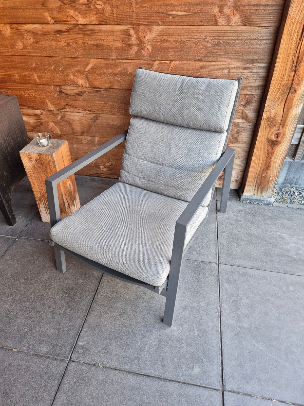 Loungeset SOHO en 2 verstelbare loungestoelen BONDI van Life, Ophalen, Zo goed als nieuw, Aluminium