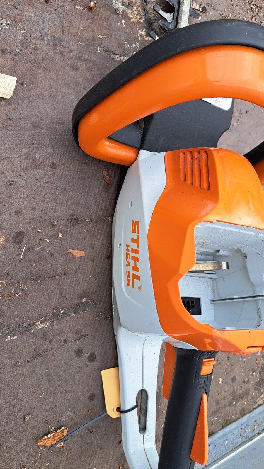 Stihl HSA 56 accu heggenschaar (AK) met of zonder accu, Stihl, Gebruikt, Accu, Ophalen of Verzenden