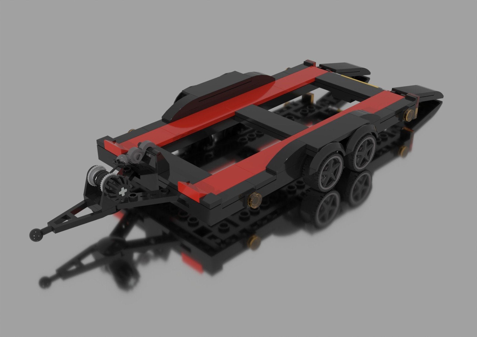 Bouwinstructie/Partslist Lego Speed Champions Autotrailer, Ophalen, MOC (eigen creatie), Lego, Nieuw
