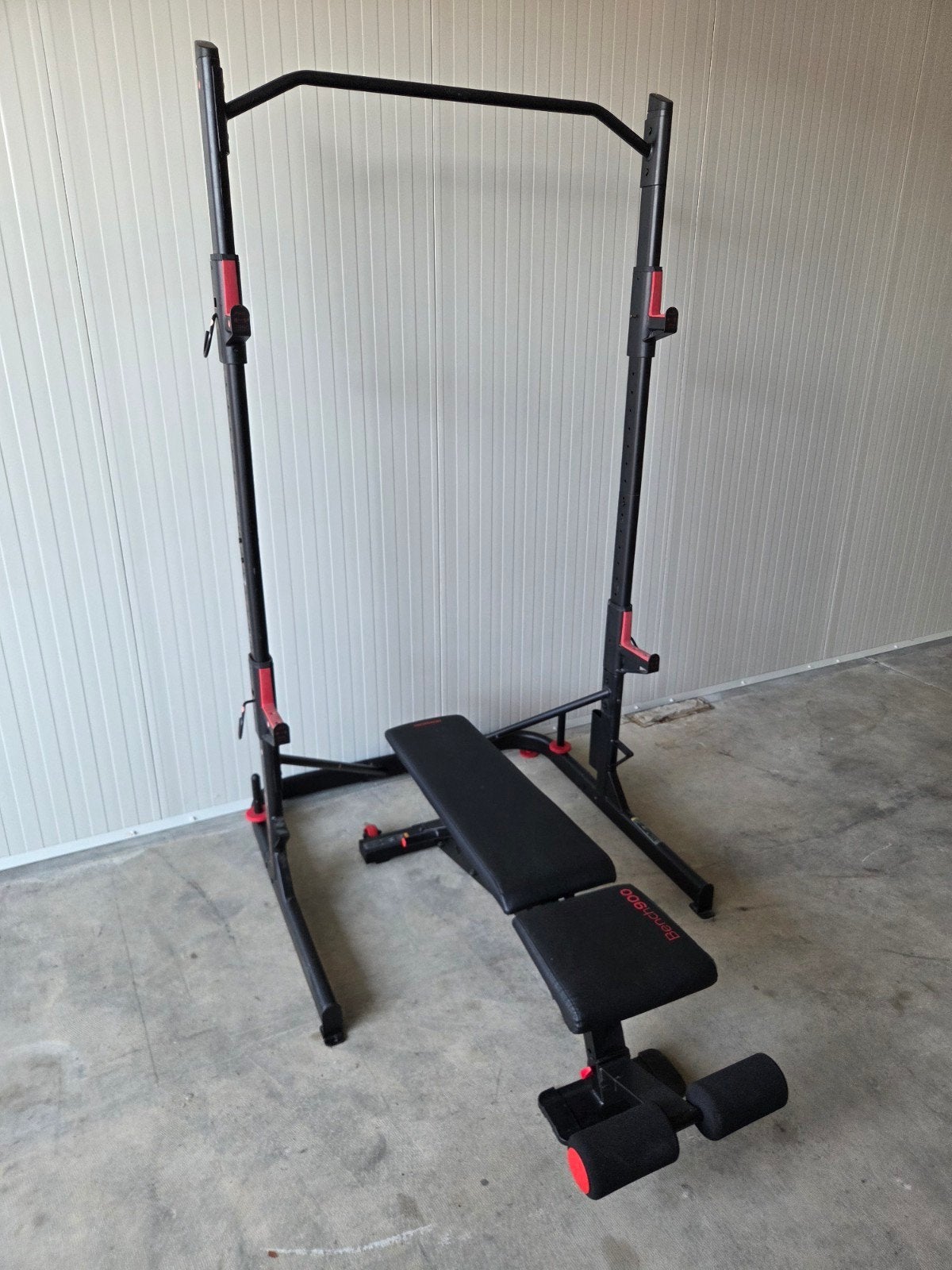 halterbank bench met fitness rack, Ophalen, Zo goed als nieuw, Fitnessbank