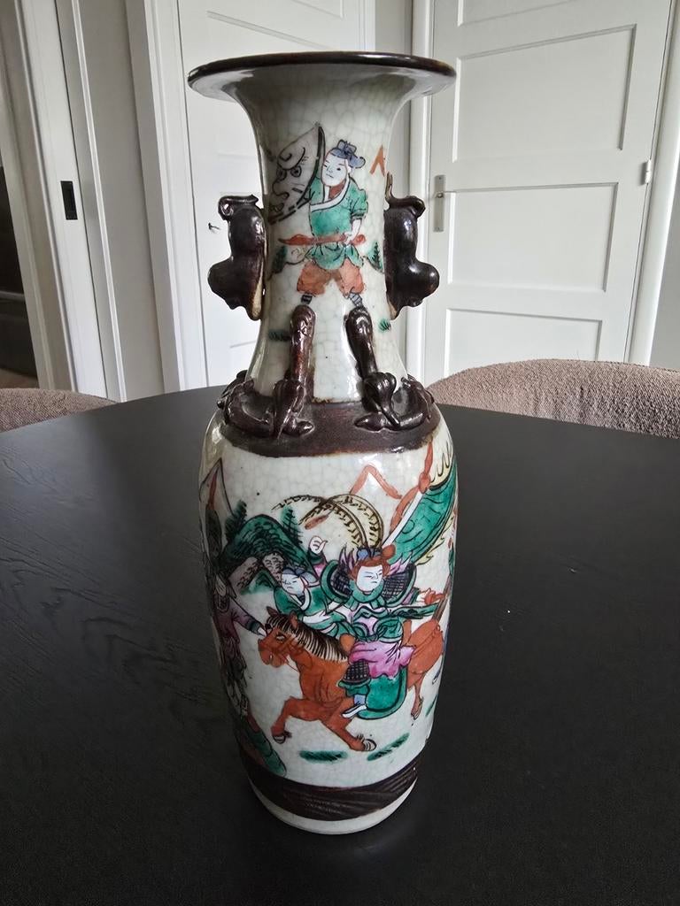 Prachtige Antieke Chinese Nanking Vaas - 19e eeuw, Antiek en Kunst, Ophalen of Verzenden