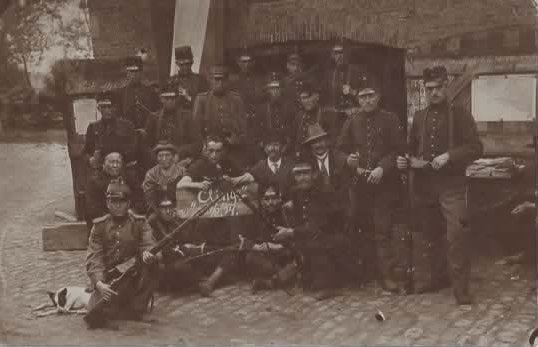 Clinge militairen fotokaart, Verzenden, Voor 1920, Gelopen, Zeeland
