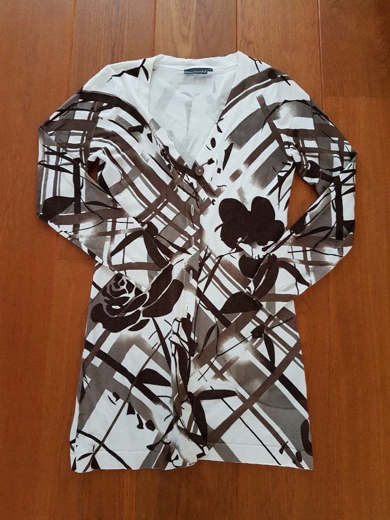 Bruin / wit vest, Mammascha, maat M, Maat 38/40 (M), Bruin, Mammascha, Nieuw
