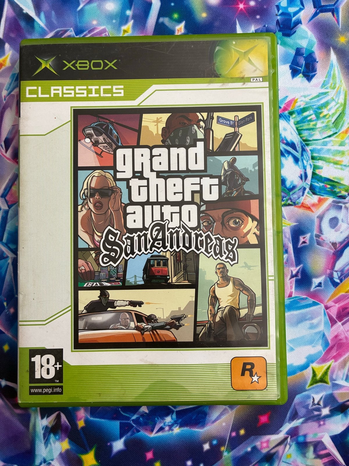 Grand Theft Auto San Andreas Xbox Classics, Spelcomputers en Games, Games | Xbox Original, Avontuur en Actie, Gebruikt, Vanaf 18 jaar
