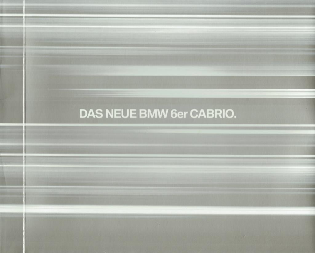 Dealer-portfoliomap BMW 6-serie Cabrio (ca.2011), Verzenden, Gelezen, BMW