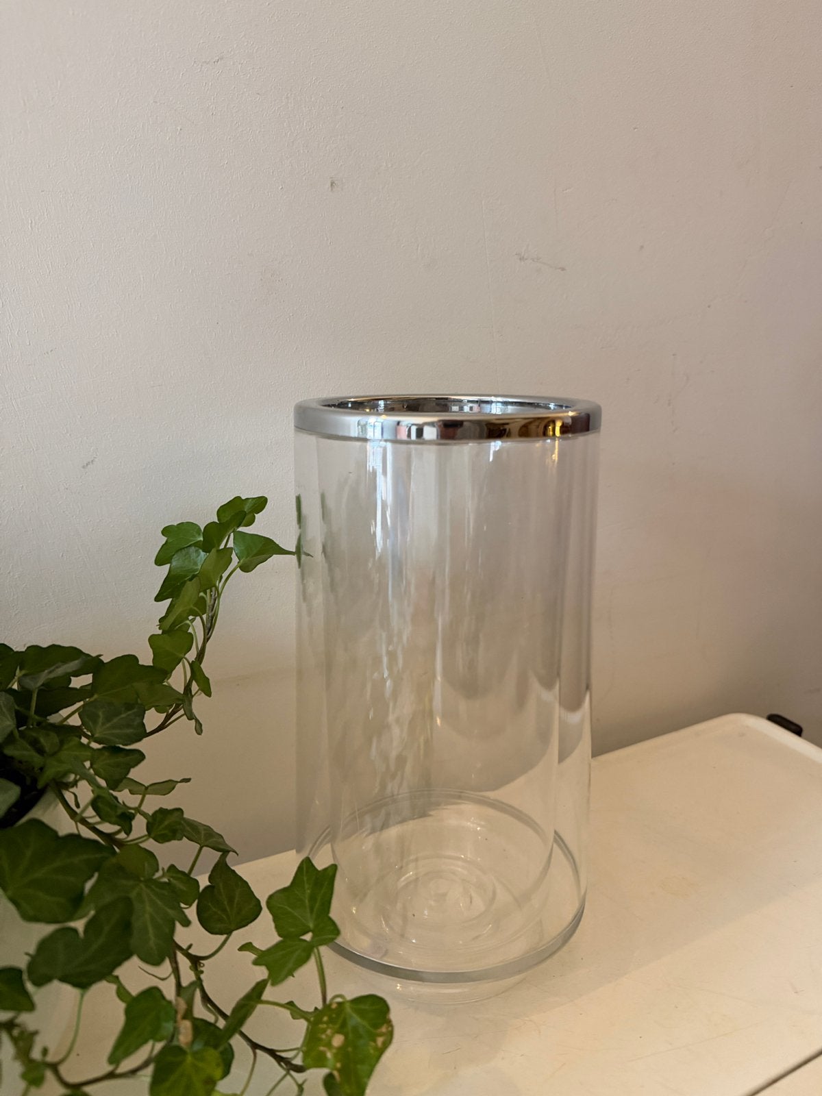 Vintage kunststof wijnkoeler met chrome rand, Ophalen of Verzenden