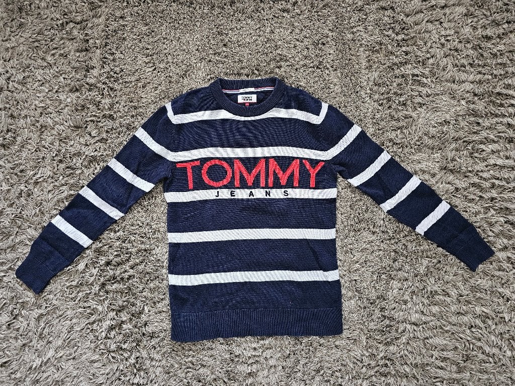 Tommy Hilfiger Trui Donkerblauw maat S, Kleding | Heren, Truien en Vesten, Tommy Hilfiger, Gedragen, Maat 46 (S) of kleiner, Verzenden